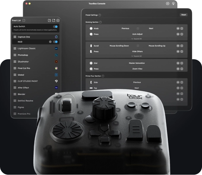 TourBox Elite:The Ultimate Bluetooth Controller for Creators by