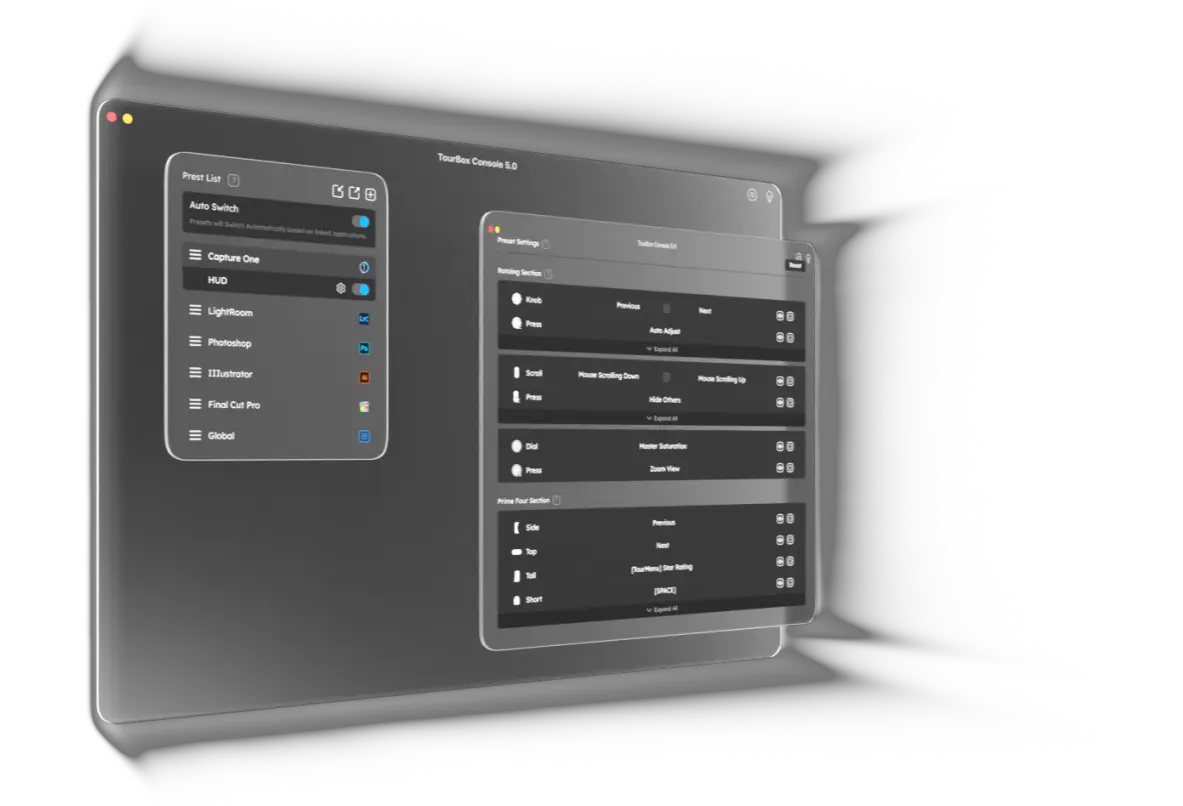 TourBox Console 5 - Go with the WonderFlow