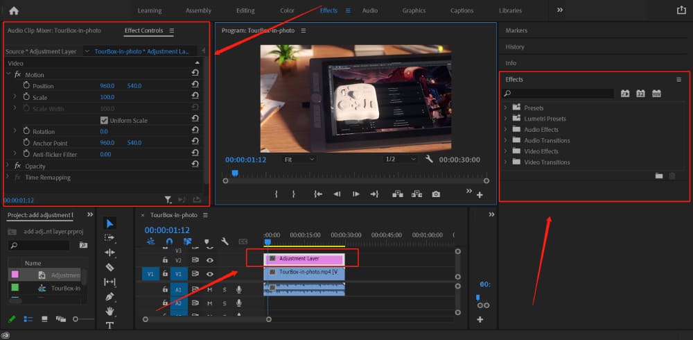 How to Add Adjustment Layer in Premiere Pro?