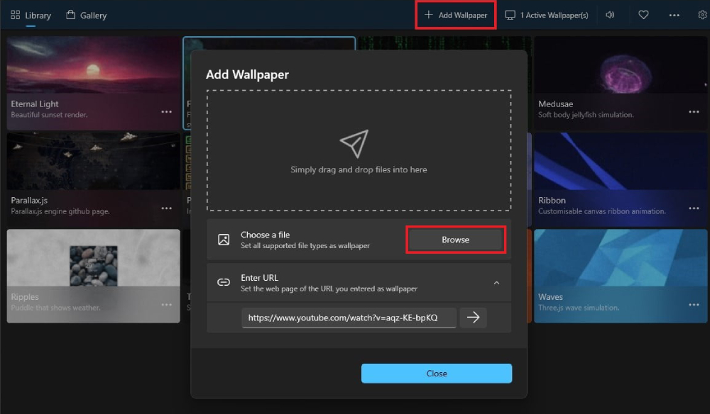 How to use GIF Wallpaper as desktop background Windows 10