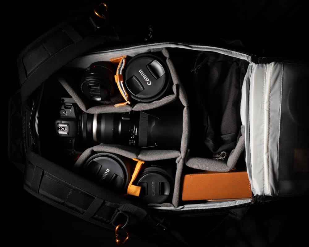 Tarion M-02 Canvas Camera Backpack Water-Repellent Camera Bag for Dslr