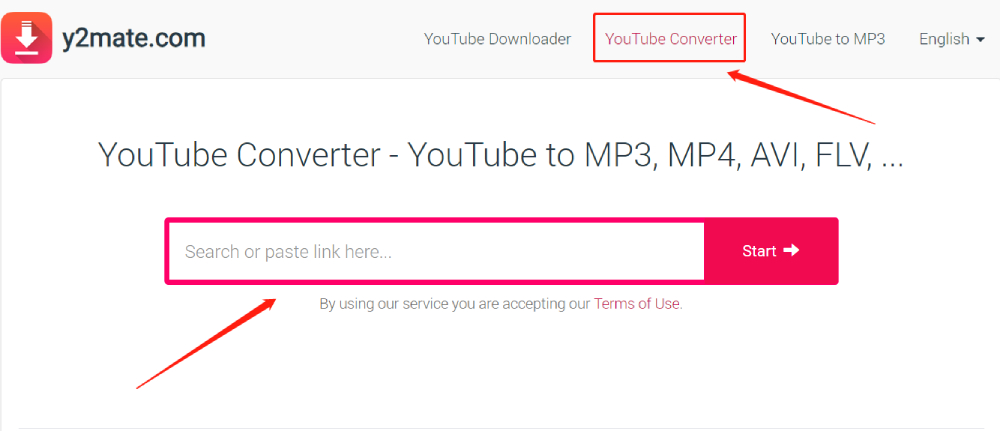 y2mate YouTube to mp4 converter