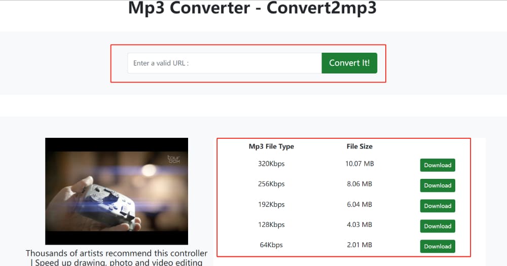 Convert  to MP3 using free software or online converters