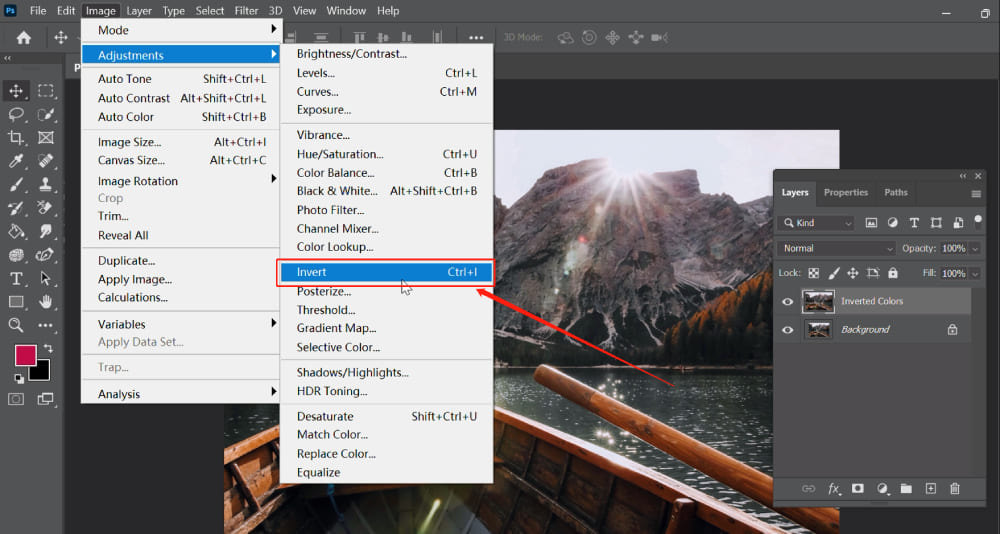 How to Invert Colors of an Image in Photoshop in 3 Steps