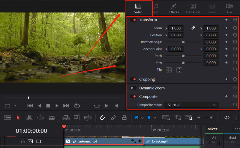 [DaVinci Resolve Tutorial] Effects and Keyframes