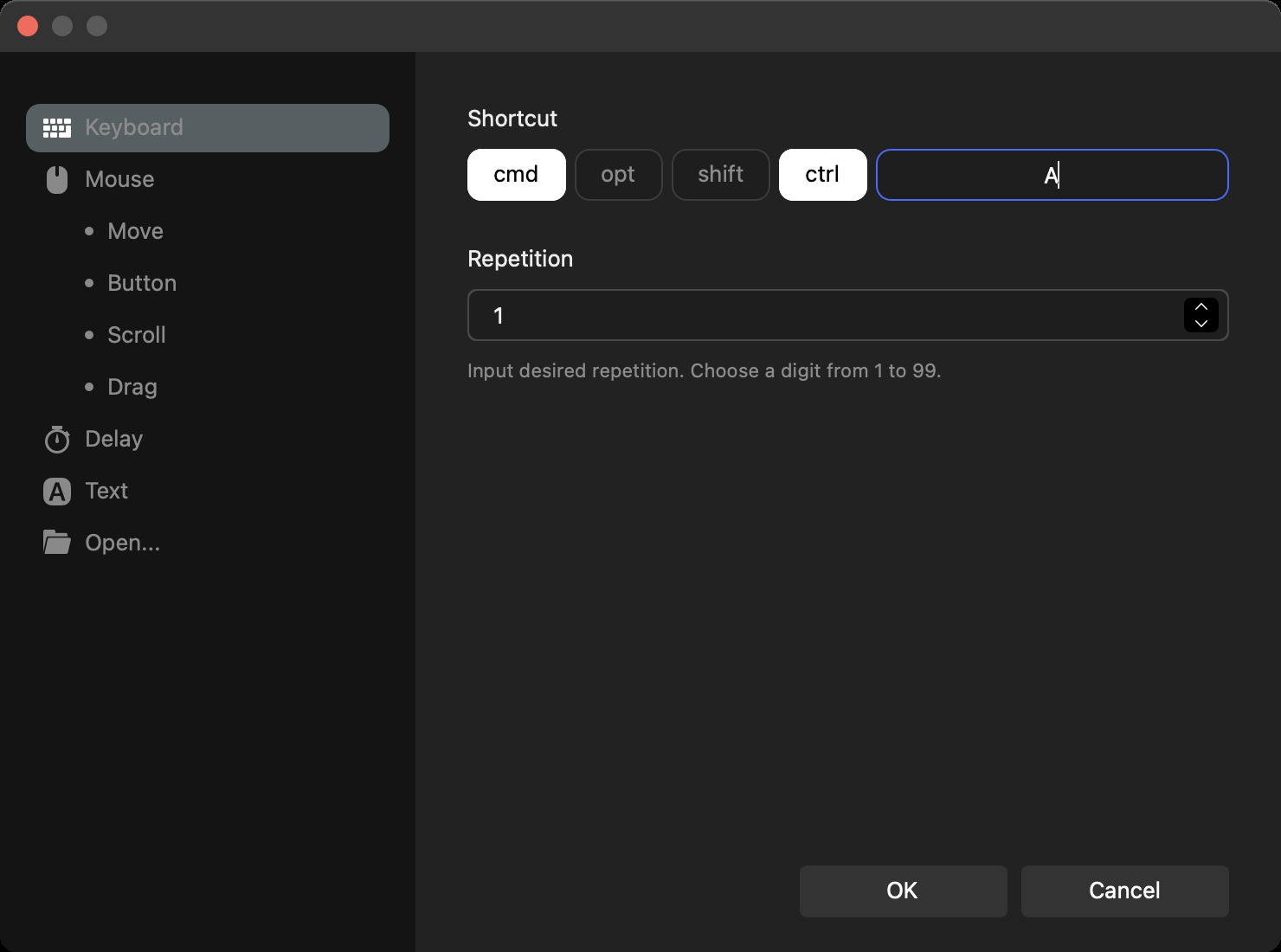 macro keyboard setting in TourBox