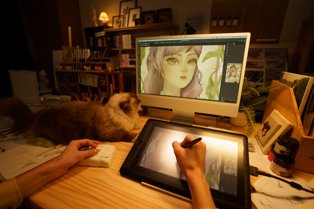 digital painting work efficiency 